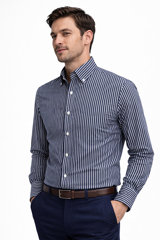 GÖMLEK KLASİK DESENLİ - 1