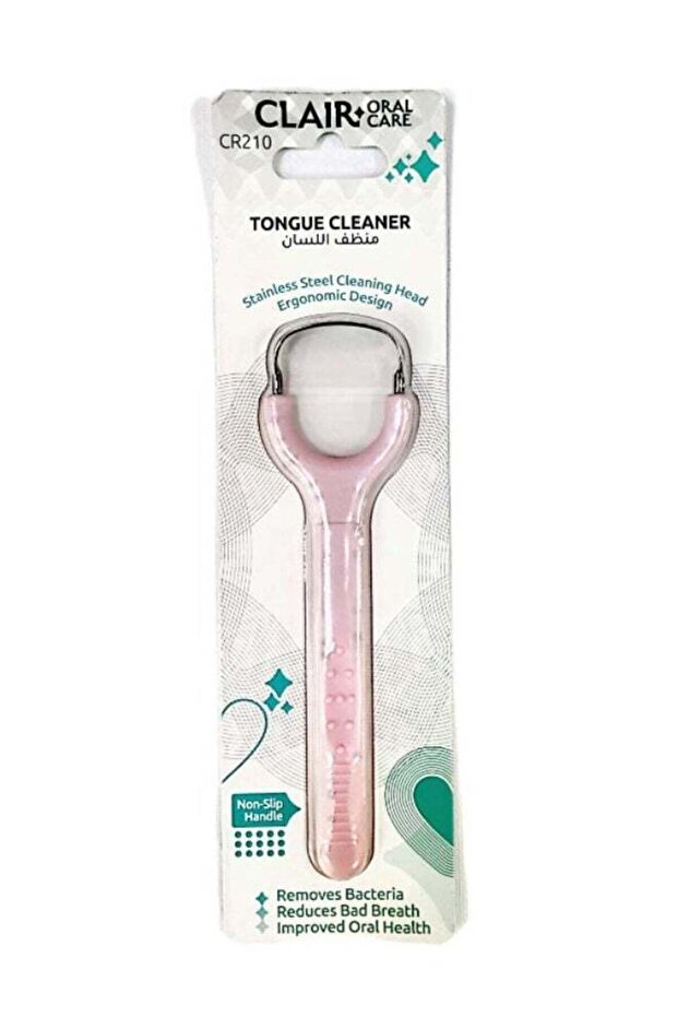 Stainless Steel Tongue Cleaner with Non-Slip Handle – Ergonomic Design