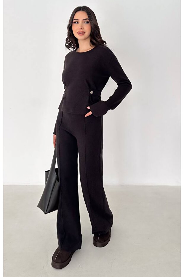 Button Detailed Lower Upper Set - 2