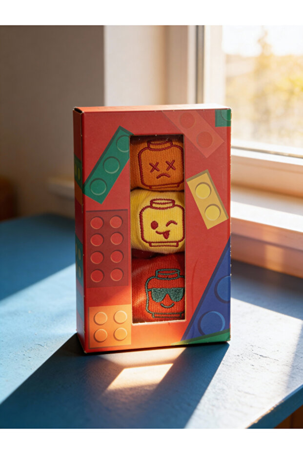 BLOK DESEN ( FİGÜR ) ÇORAP - 3