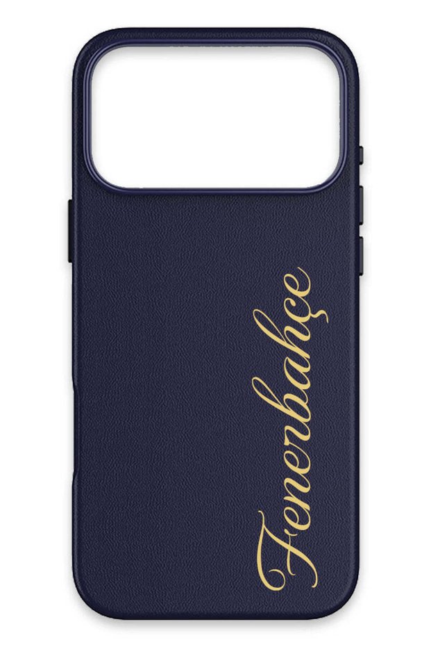 iPhone 17 Pro Max Compatible Gold Handwritten Leather Magsafe Licensed Phone Case