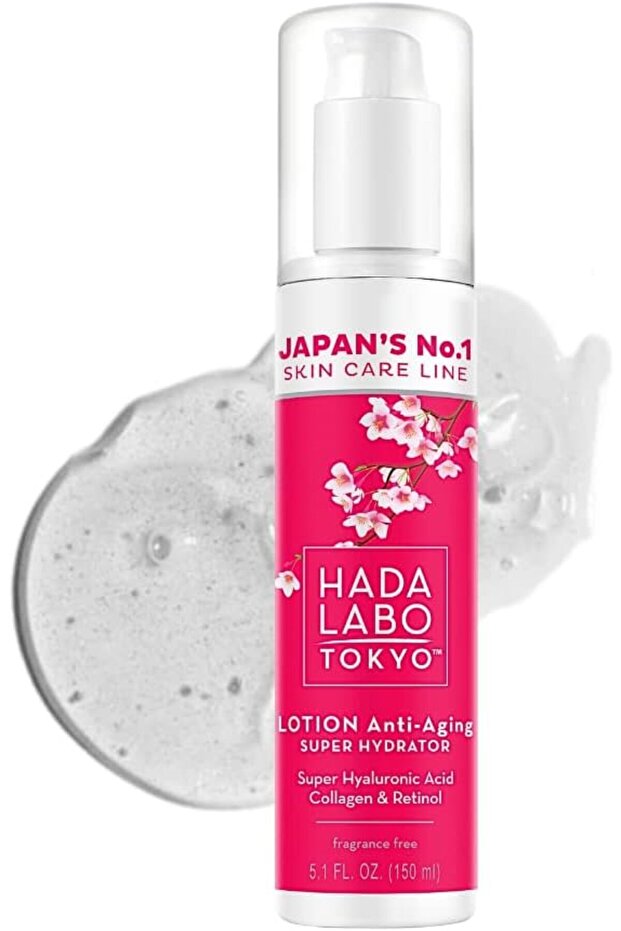 - Anti-Ageing Super Hydrator Lotion with Super Hyaluronic Acid, Collagen & Retinol,