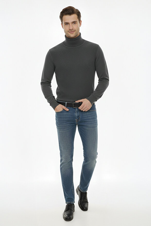 سترة رجالية كلاسيكية بياقة صياد منقوشة - 2