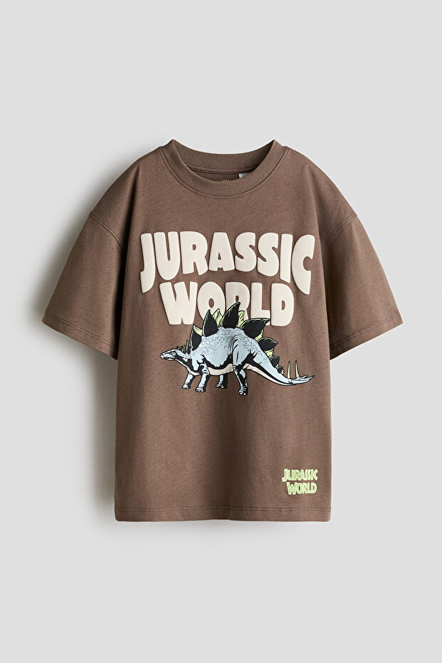 Baskılı Oversize Tişört - 1