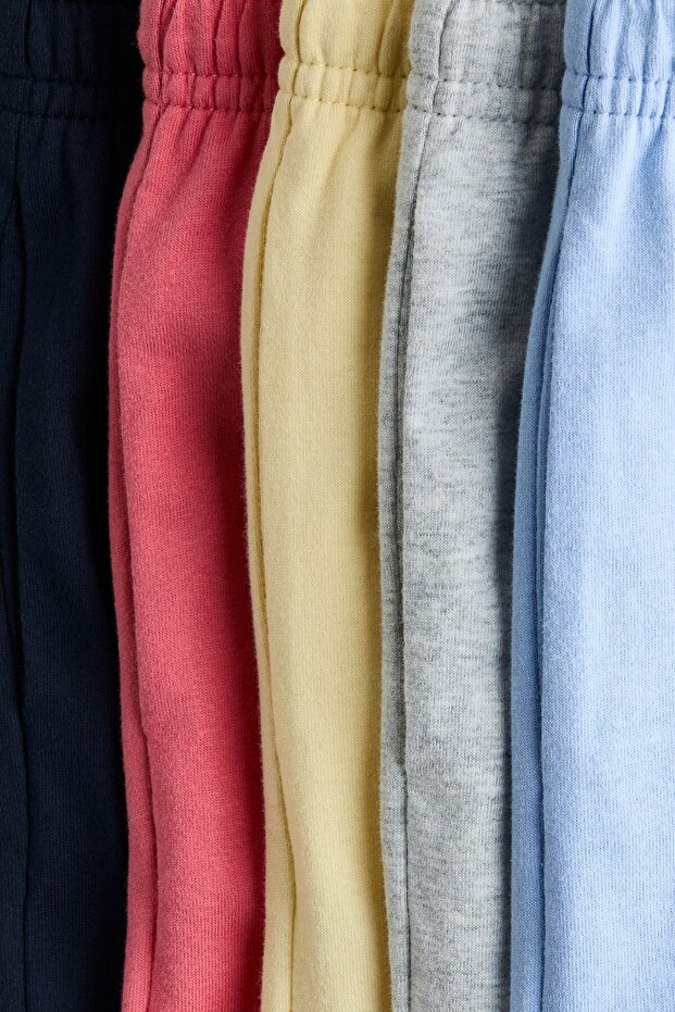 5'li Pamuklu Jarse Şort - 2