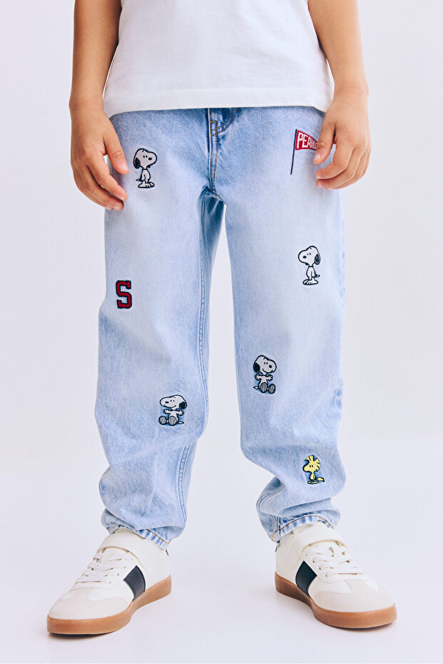 Baskılı Kot Pantolon Regular Fit - 2