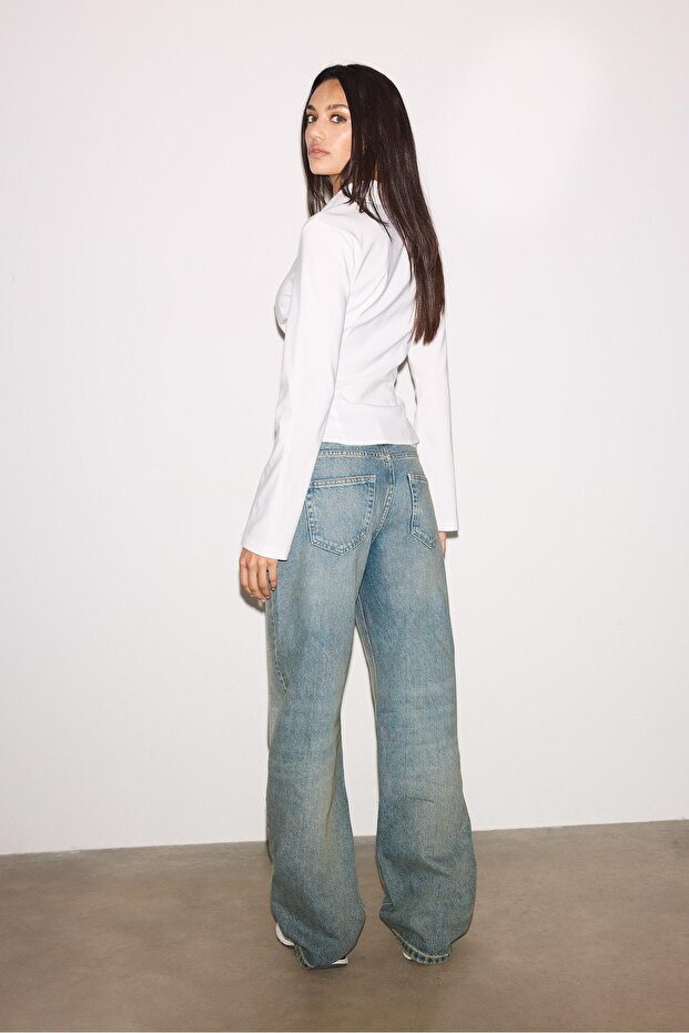 Barrel mid rise jean - 5