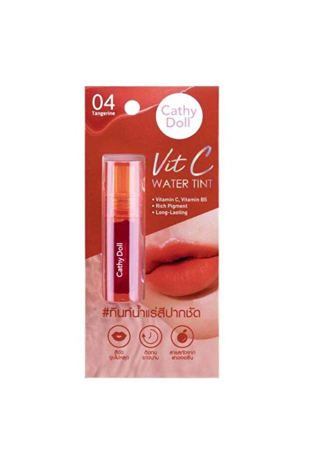 Tangerine Water Lip Tint – Vitamin C + B5 | Juicy Korean Tint for Bright, Hydrated Lips