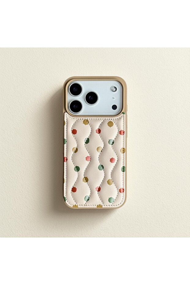 Balloon pattern premium inflatable puffer case compatible with iphone 17 pro - 1