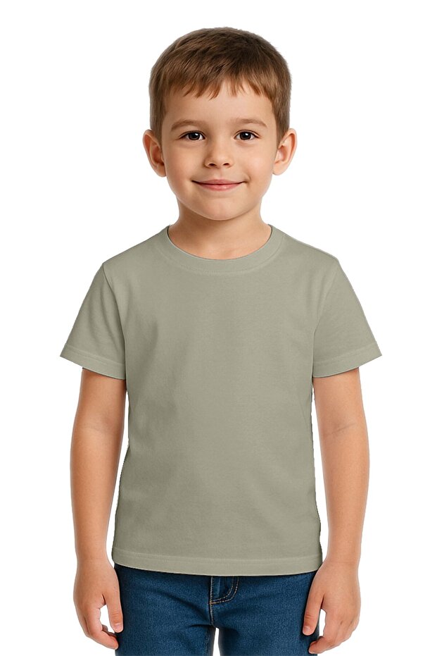 Unisex Solid Color Kids T-Shirt Cotton Combed Fabric