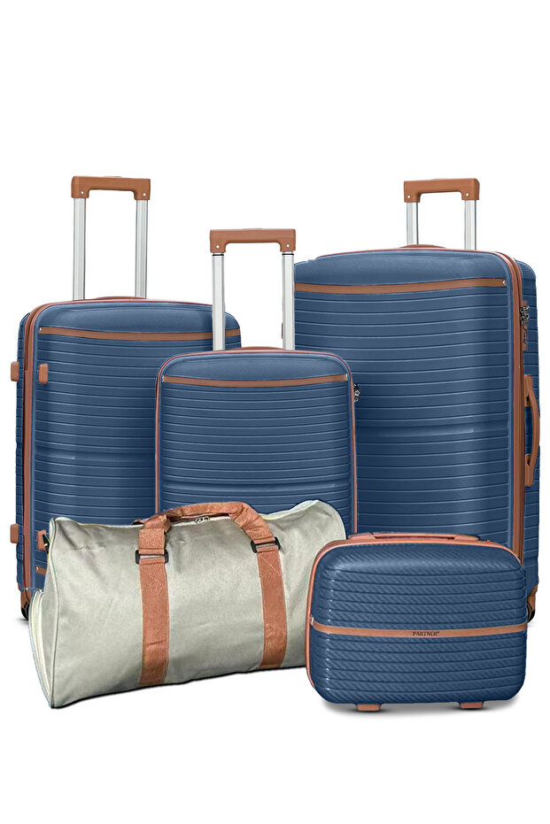 Hard Shell Unbreakable Expandable PP 5ST Luggage, Lightweight, Secured Lock Suitcase