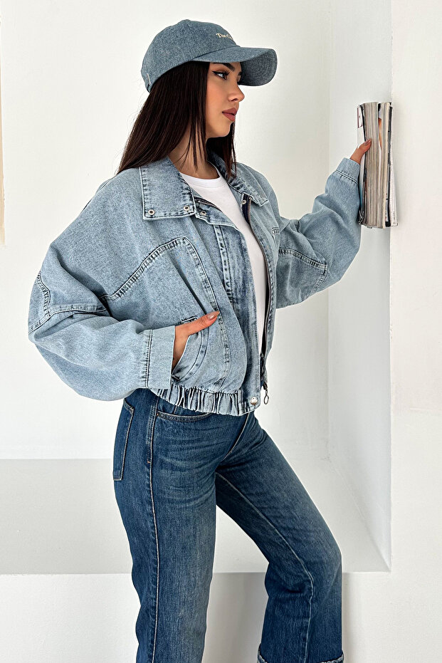 جاكيت دينيم بسحاب - قوي ومتين - 3