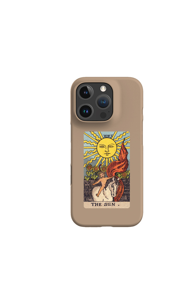 حافظة بتصميم الشمس متوافقة مع آيفون 16 برو - 1