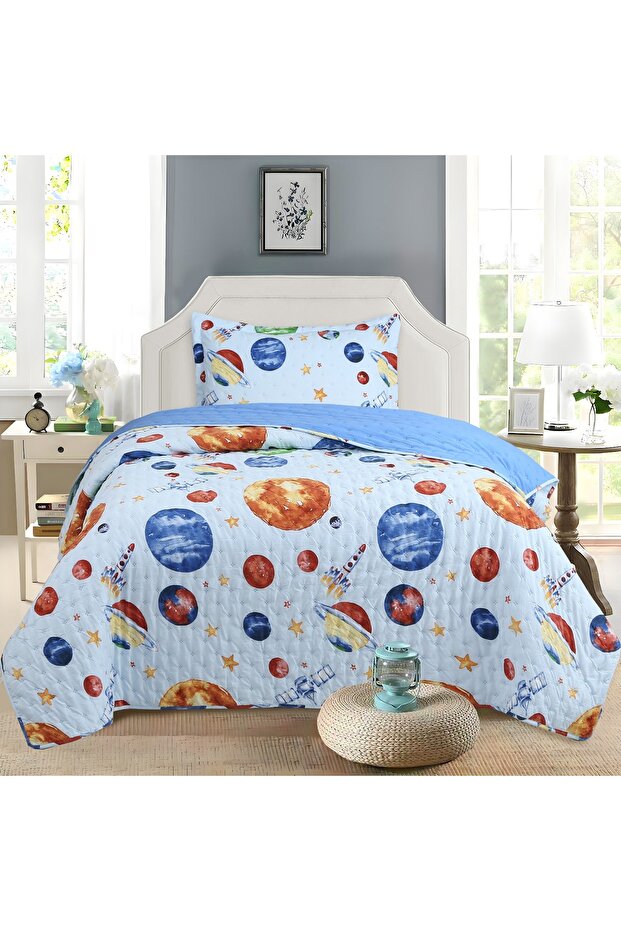 Young Planet Stone Wash Micro Soft Printed Single Bedspread