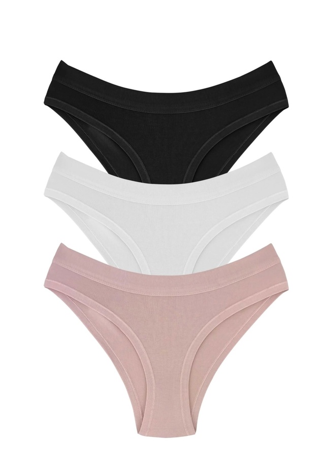 3lü Basic Kadın Slip - 1