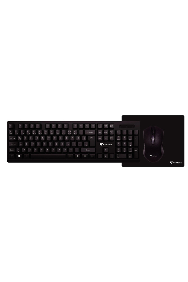 VTK101 Wireless Keyboard & Mouse Set (Mouse Pad Hediyeli) - 1