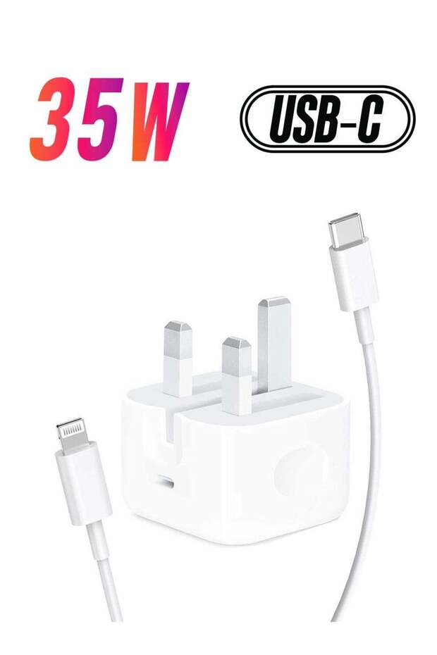 Original 35W USB-C Power Adapter For iPhone 14 13 12 11 Pro Max 14 Plus XS XR XS Max iPad Pro Macbo