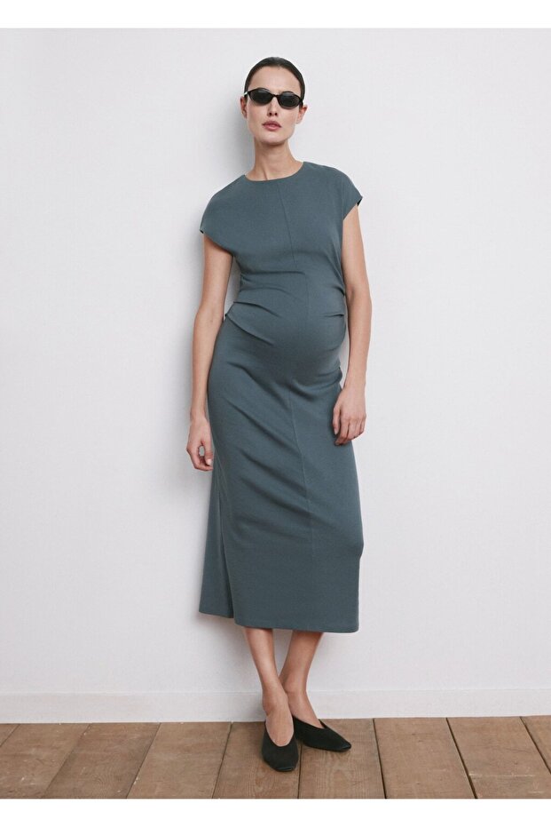 Hamile için pamuklu elbise - 2