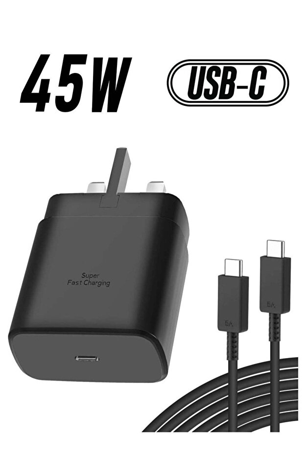 45W USB-C PPS Super Fast Charger 2.0 for Samsung Galaxy S24, Google Pixel 8 Pro & iPhone 14 Pro Max
