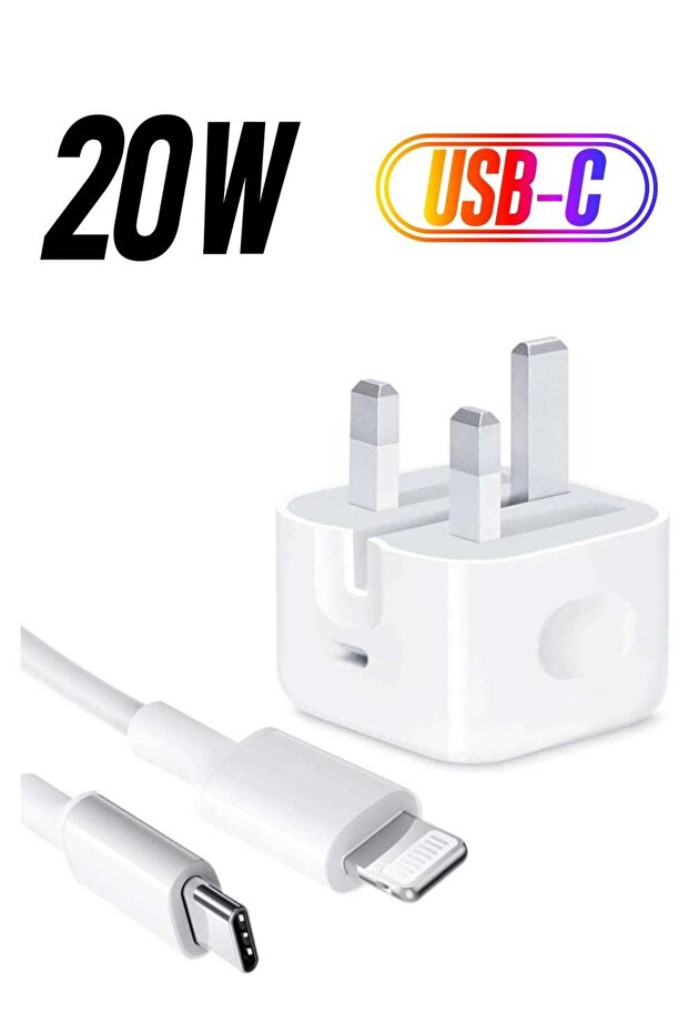 【MFi Certified】 iPhone 20W Charger Plug and 2M USB C to Lightning Cable PD Fast Charger USB C Plug
