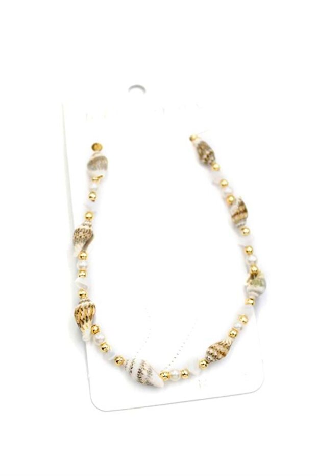 Seashell Anklet - White - 1