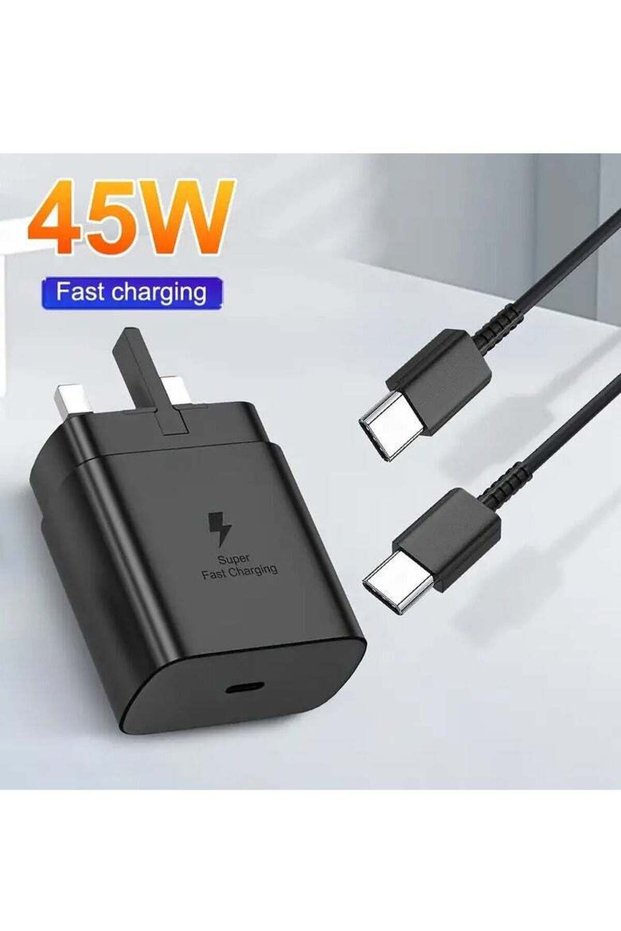 45W Type-C Charger with 3.3ft 5A Type-C Cable | Compatible with Samsung Galaxy Ultra, S23+/S23/S22