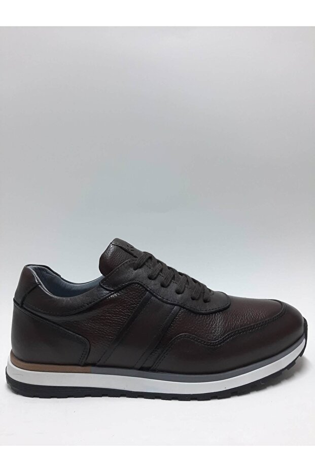Genuine Leather Lace-Up Brown Daily Comfortable Men's Shoes