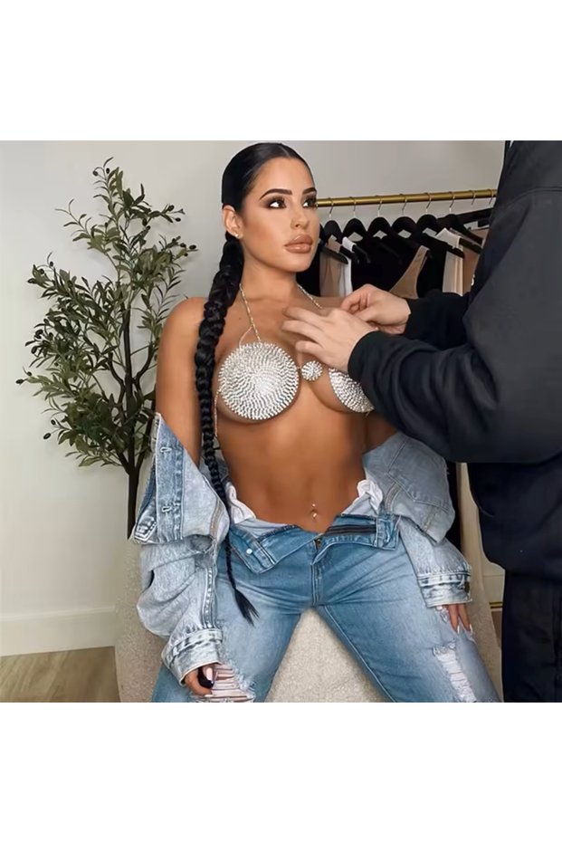 Crystal Stone Bralet Bra, Fantasy Bra, Vip Stone Bra, Luxury Bralet Bra