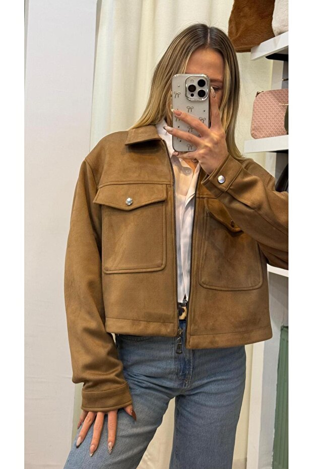 Süet Kahve Ceket - 2