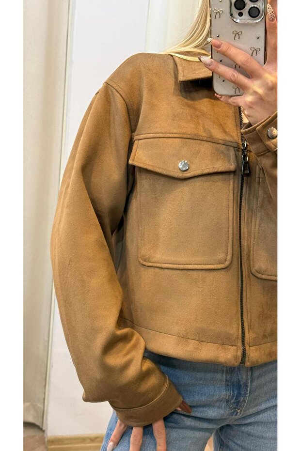 Süet Kahve Ceket - 3