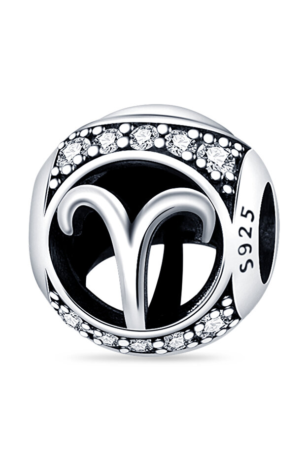 PAC042-3 Original 925 Silver Twelve Constellations Leo Aries Virgo Round Charms Beads Fit Qikaola Br