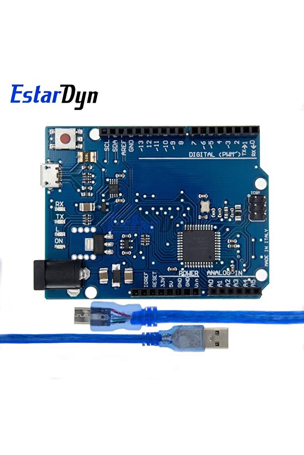 لوحة تطوير ليوناردو مع كابل Estardyn Leonardo R3 + كابل USB ATMEGA32U4