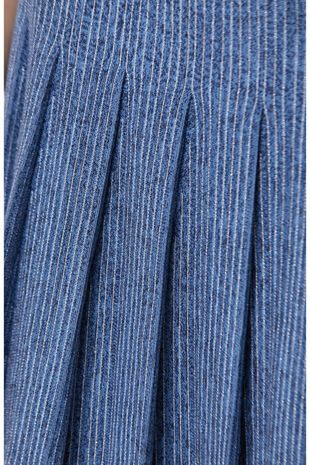 Indigo Simli Triko Etek - 5