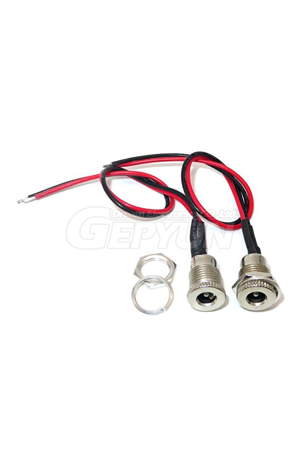20cm 5.5X2.1MM 1PCS DC099 Wired 10cm 20cm DC power Female 5.5 * 2.1 5.5*2.5mm DC Socket Panel Mount