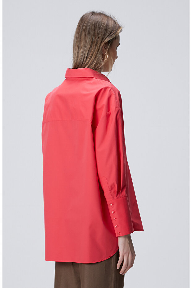 Nar Çiçeği Gömlek - 5