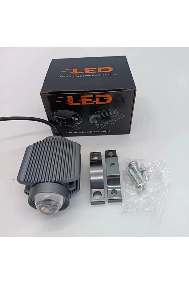 1PCS TCYATO Light on a Motorcycle Fog Light 12V 24V Lens Spotlight Auxiliary Lighthouse for Electric