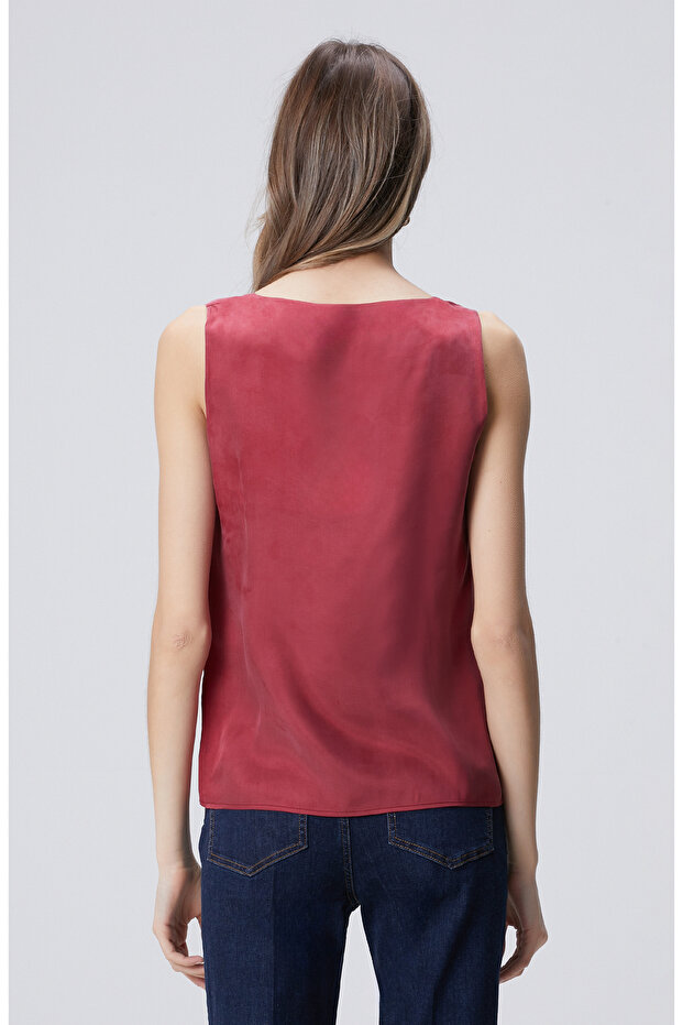 Vişne Cupro Bluz - 6