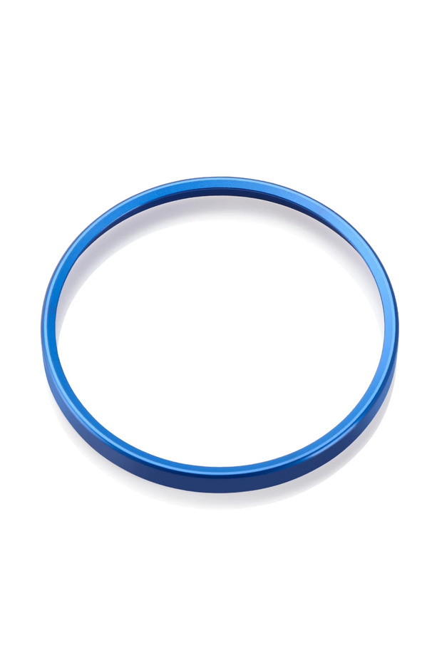 Blue Car Headlight Switch Decoration Trim Ring Sticker For VW Golf Jett 5 6 Passat B6 B7 Touran Tigu