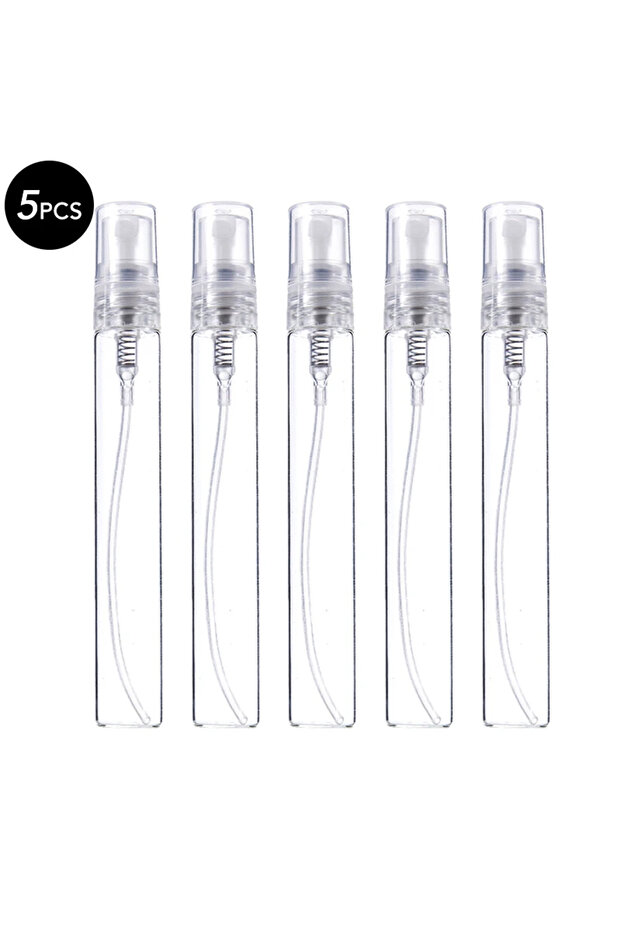 5pcs 10ml 5/10Pcs 3ml 5ml 10ml Clear Mini Perfume Glass Bottle Empty Cosmetics Bottle Sample Test Tu