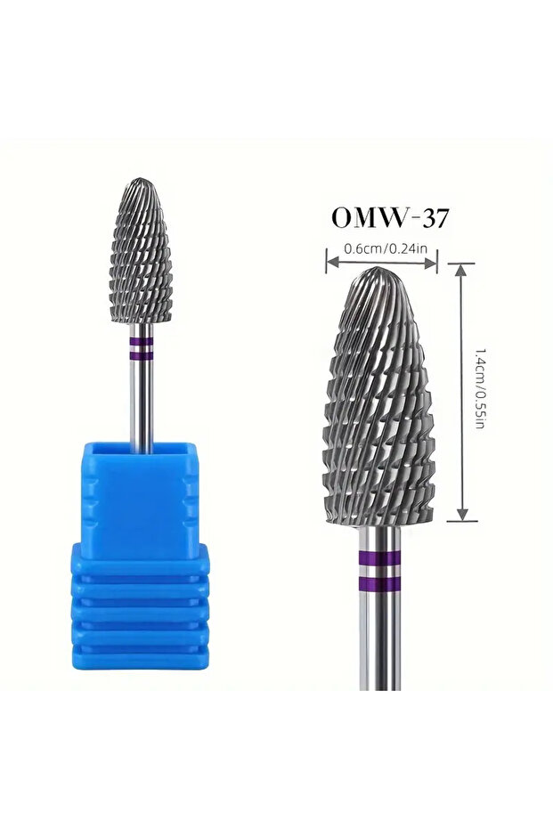 37 Professional Grade Carbide Cuticle Remover Bit For Salon-QualityManicures&Pedicures -Tungsten Acr