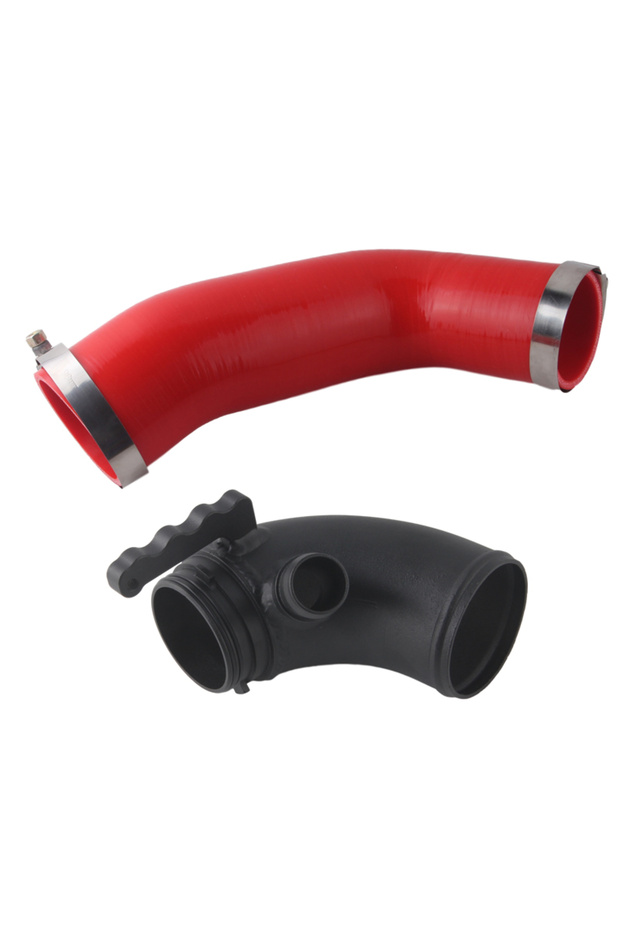 RED HOSE Car Turbo Inlet Outlet Upgrade Pipes Intake Tubes Turbo Muffler Delete For Golf 7 Audi A3 E