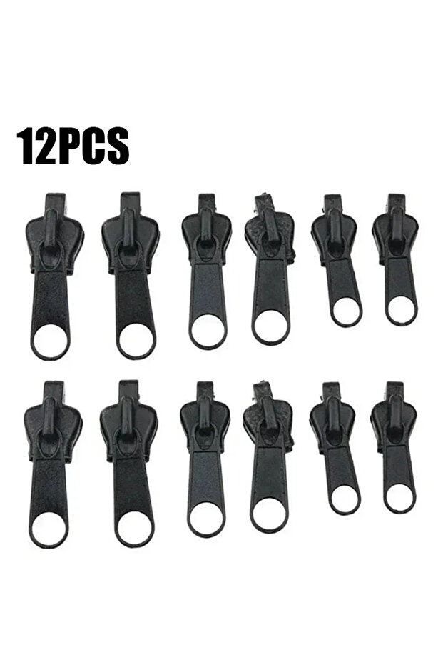 12pcs Black 24/12/6PCs new instant zipper universal instant fix zipper repair kit replacement zip sl