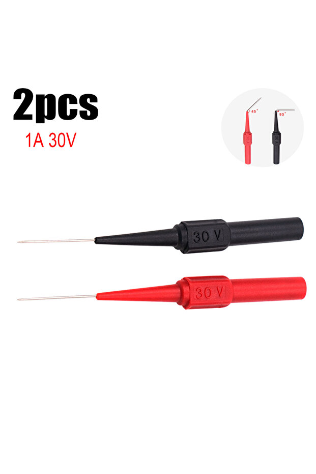 2 pcs 1A 30V 2pcs Multimeter Test Leads Kit Car Tip Probes Diagnostic Tools 600V 10A Non Destructive