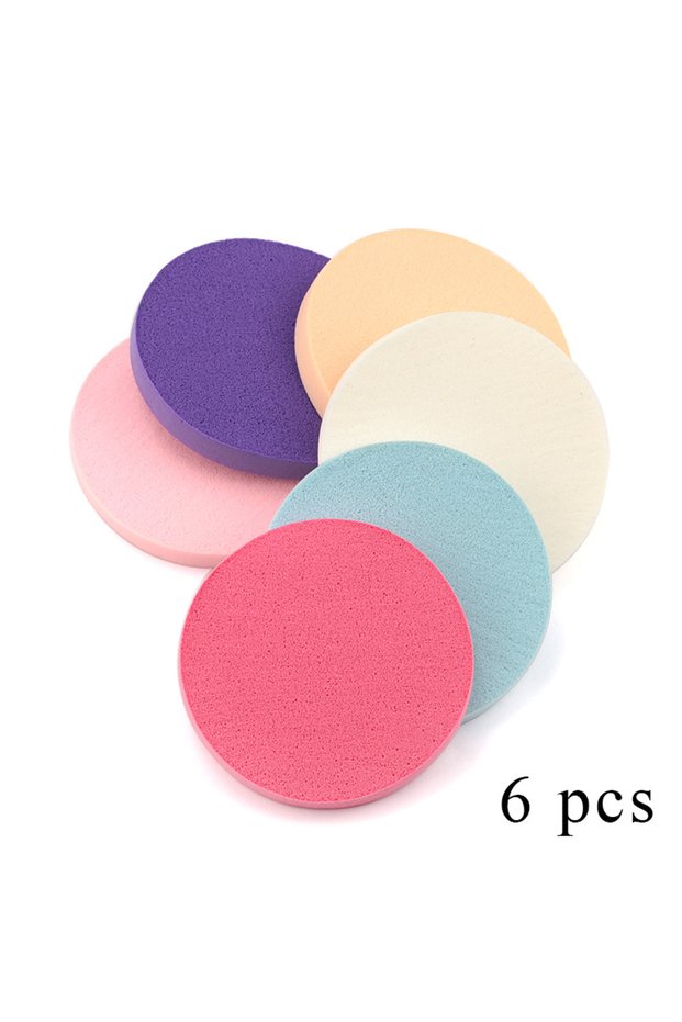 Mix 6Pcs Cosmetic Puff Soft Makeup Foundation Sponge Dry Wet Make Up Powder Puffs Contour Facial Spo