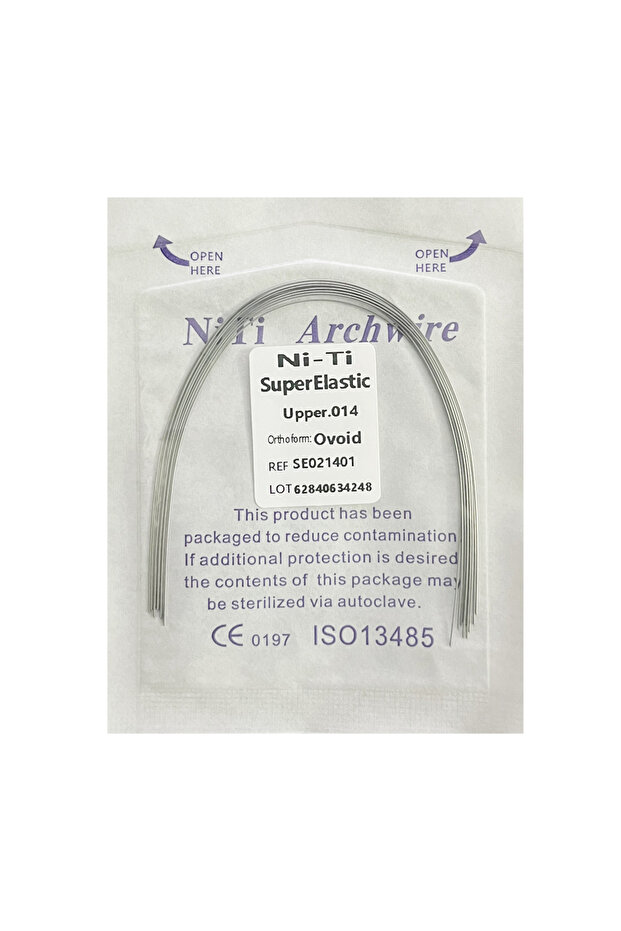 014 Upper 10pcs/Pack AG Dental Orthodontic Arch Wires NITI Round / Rectangular Oval Form Ortho Arch