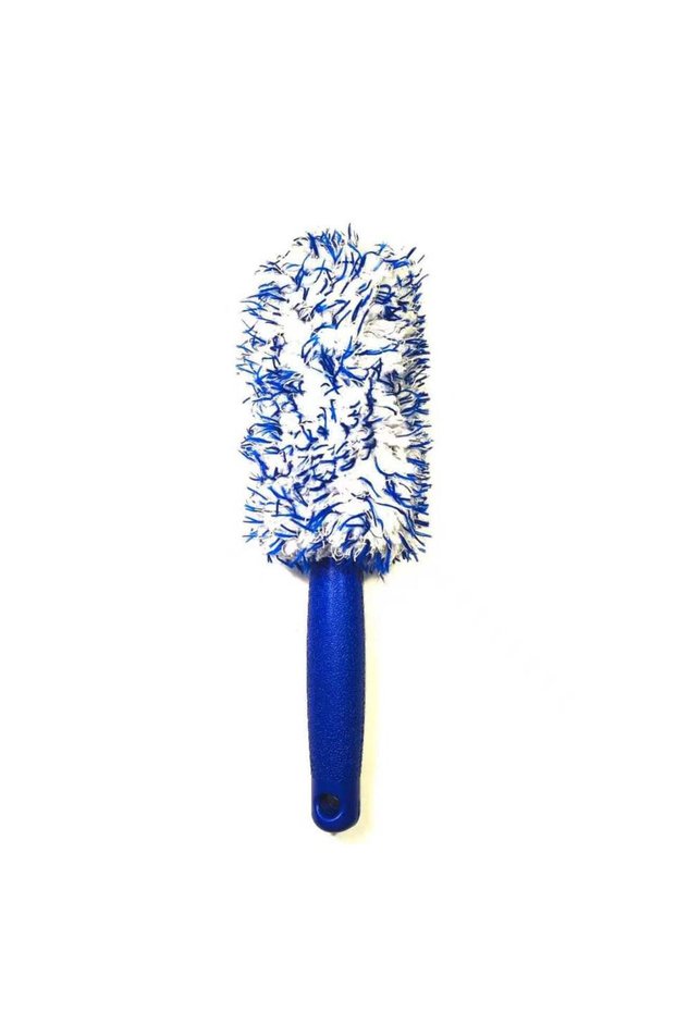 blue and white Car Wash Super Plush Microfiber Tire Rim Wheel Hub Cleaning Brush Car Beauty Car Wash