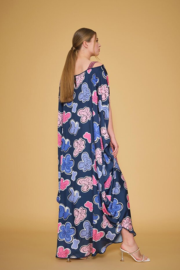 Rochie lungă imprimată - 3