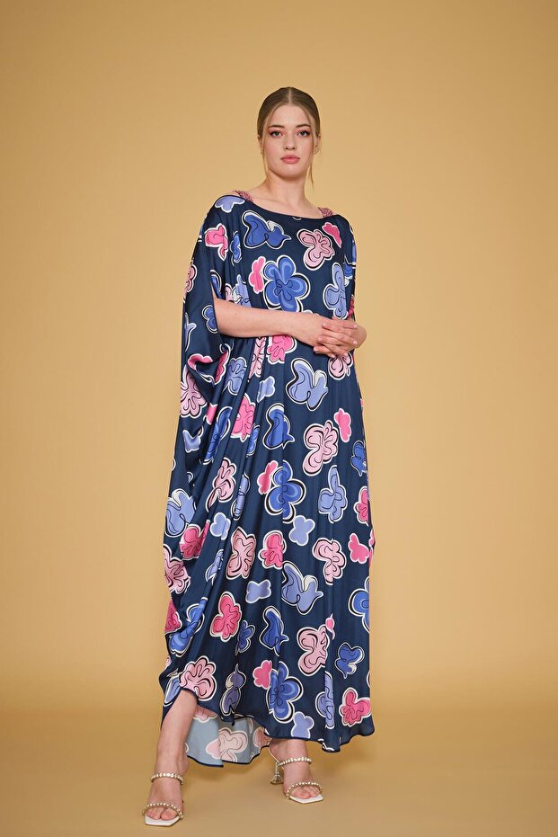 Rochie lungă imprimată - 1