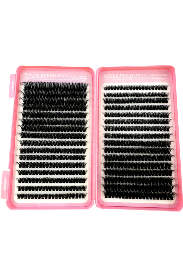MIX D 32Rows 80DF8 60D/80D/100D 640 Cluster Lashes 5D Fluffy Thick Eyelash Extension Kit Volume Mixe