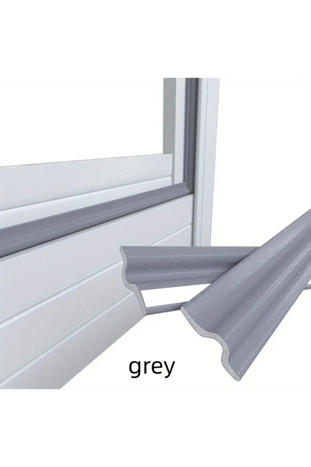 10M gray U type Door Windows Seal Strip Self Adhesive Waterproof Dustproof Sealing Tape Insect Noise